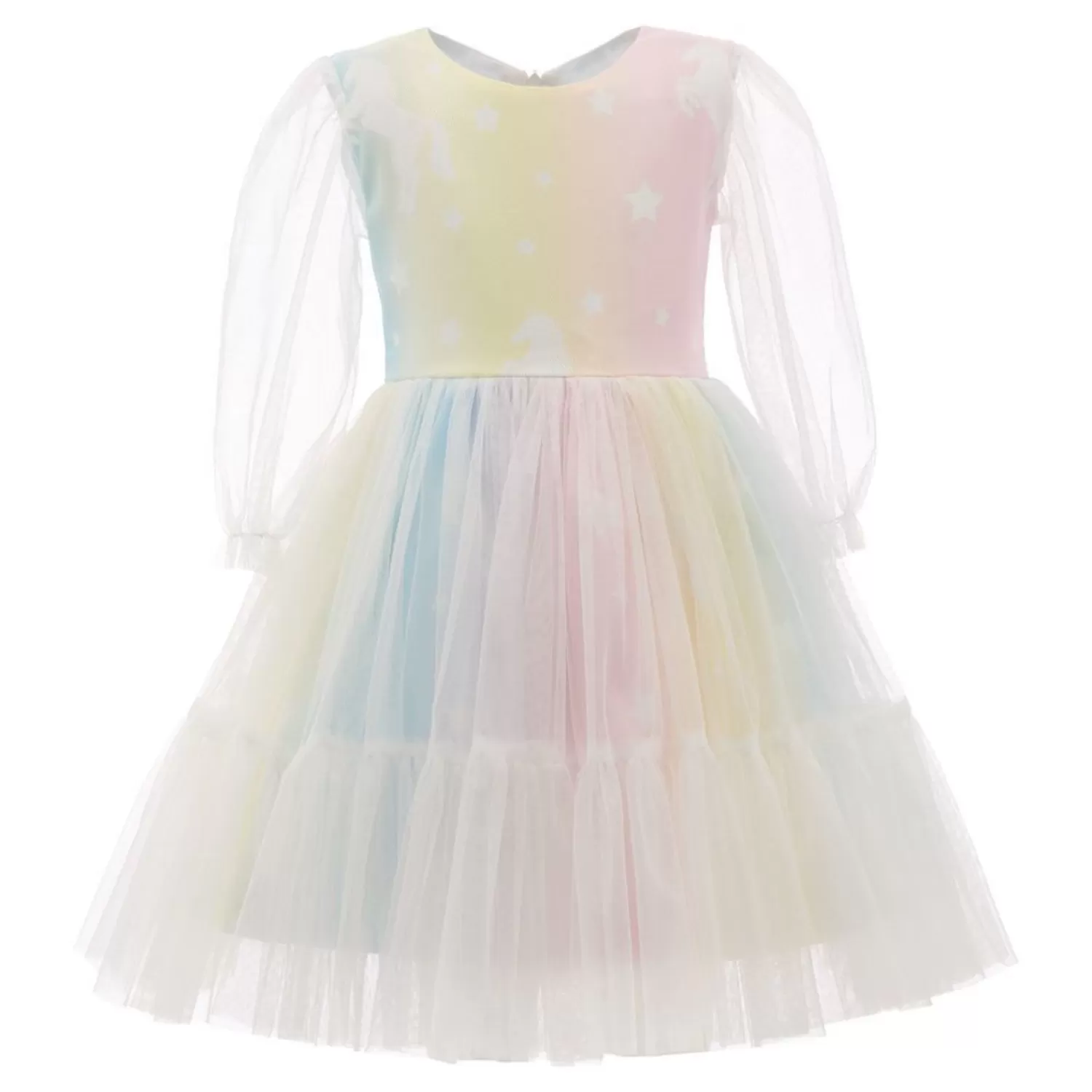 Mimi Tutu^Mimi Tutu Color Fantasia Rainbow Tulle Dress Multi